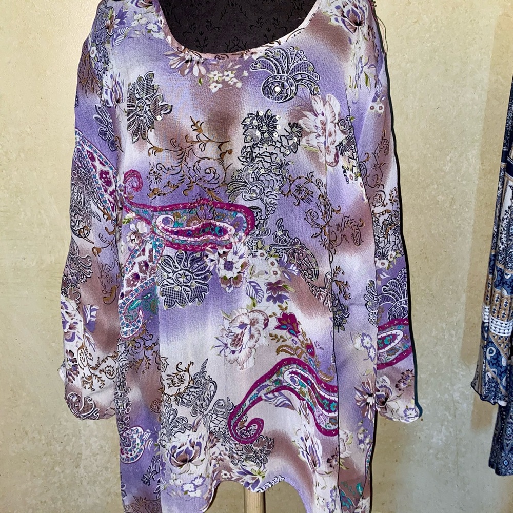 3x Soft Surroundings sheer top